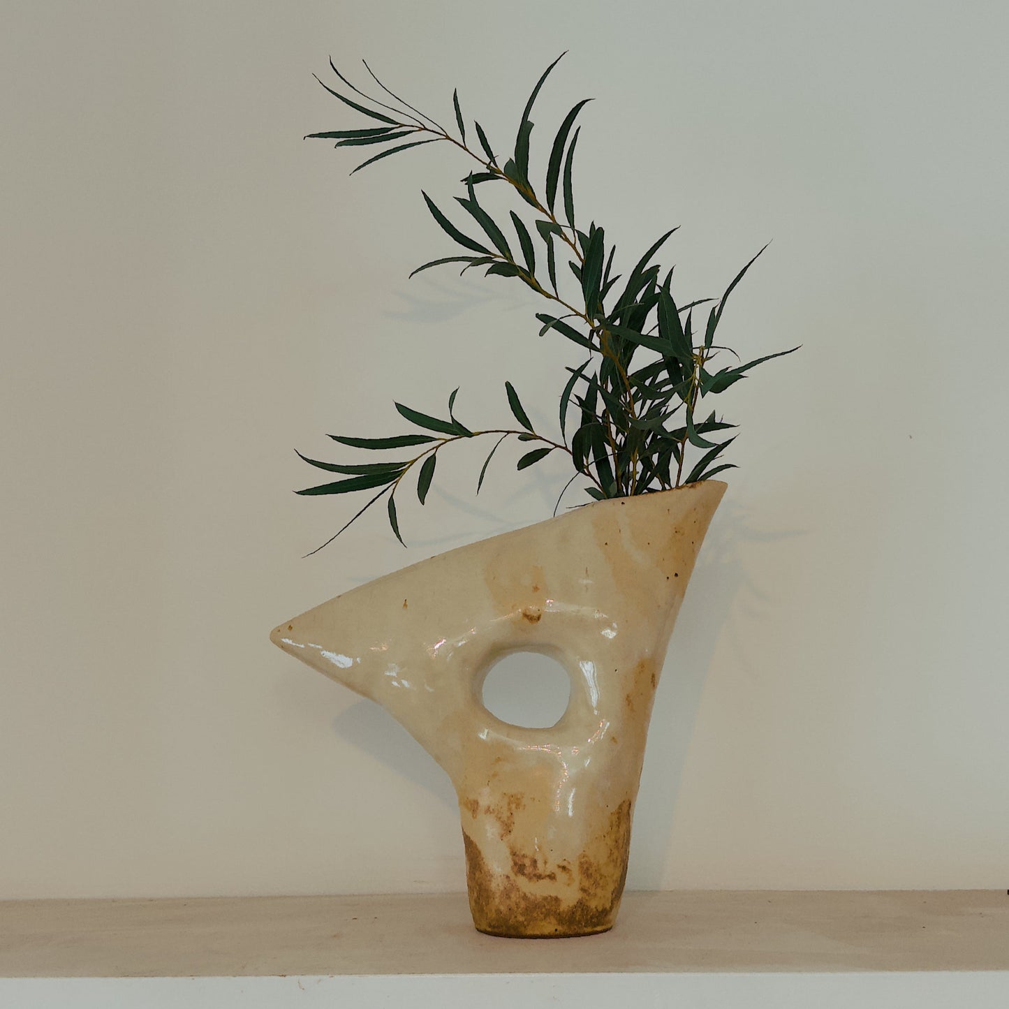 Abstract Vase in Butterscotch