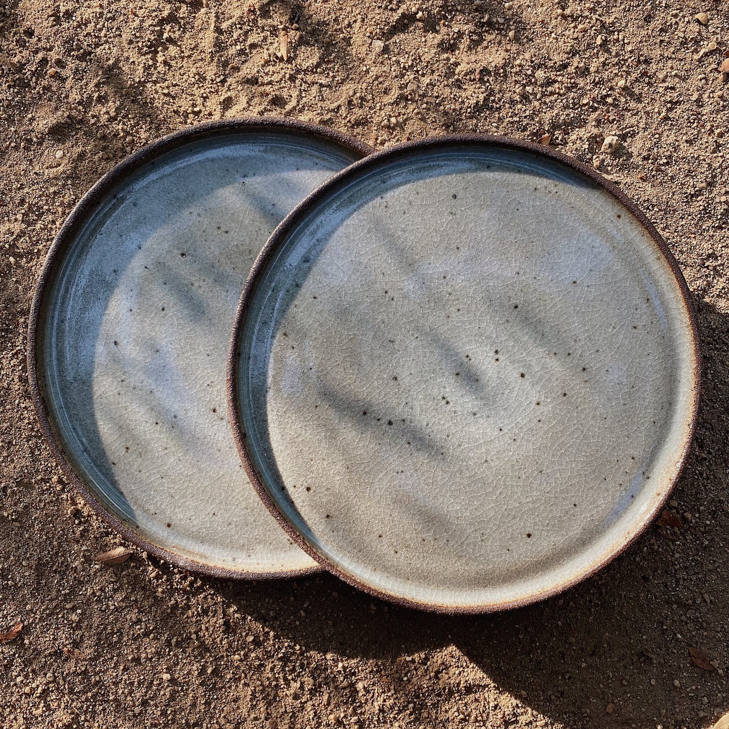 Dinner Plate in Speckled Grey