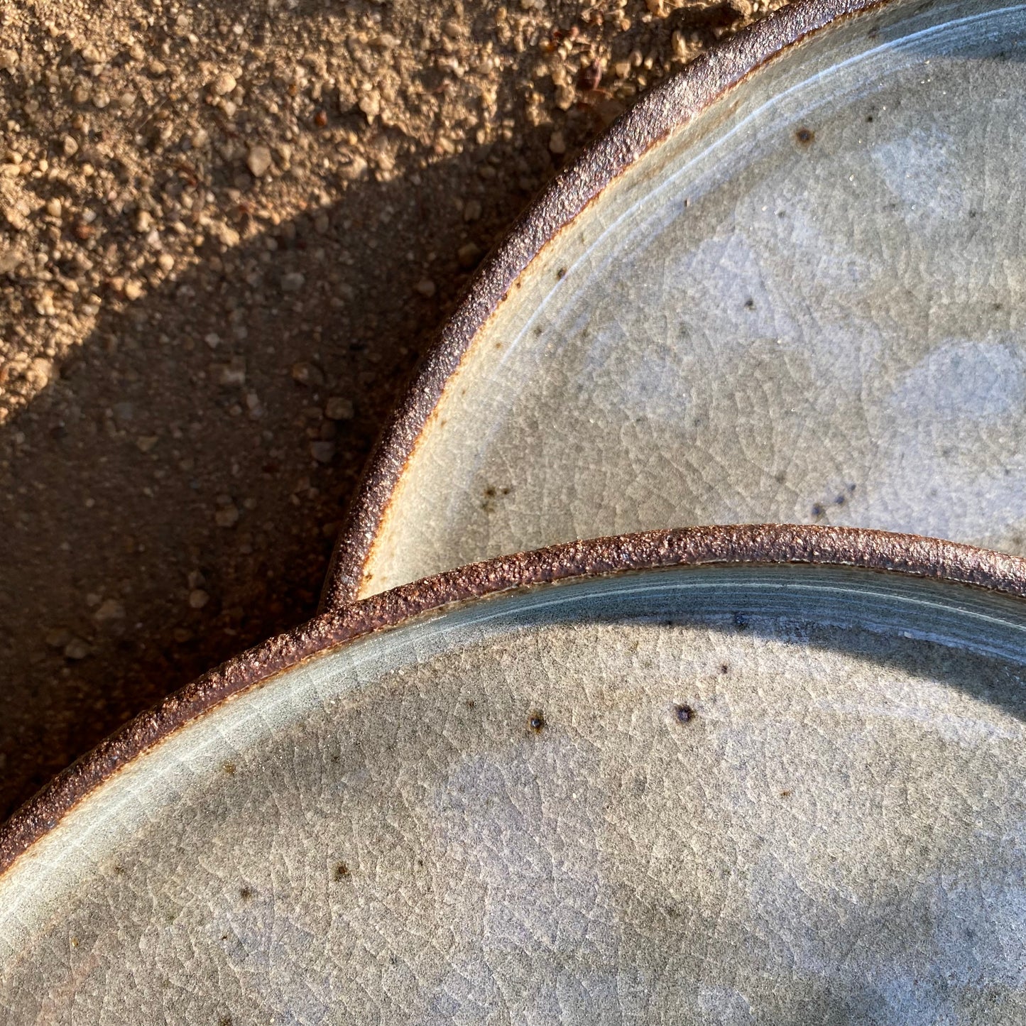 Dinner Plate in Speckled Grey